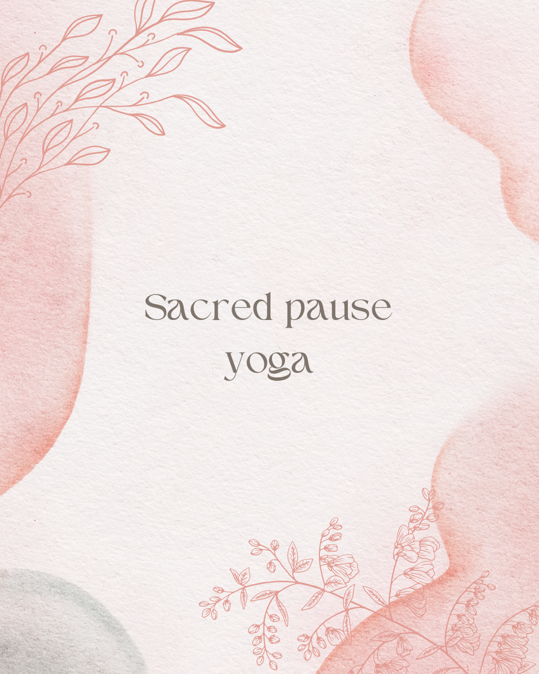 Sacred pause